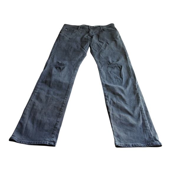 AG Jeans Other - AG Adriano Goldschmied The Graduate Jeans 33R Gray Distressed Straight Leg